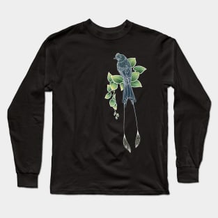 Greater Racket Tailed Drongo Long Sleeve T-Shirt